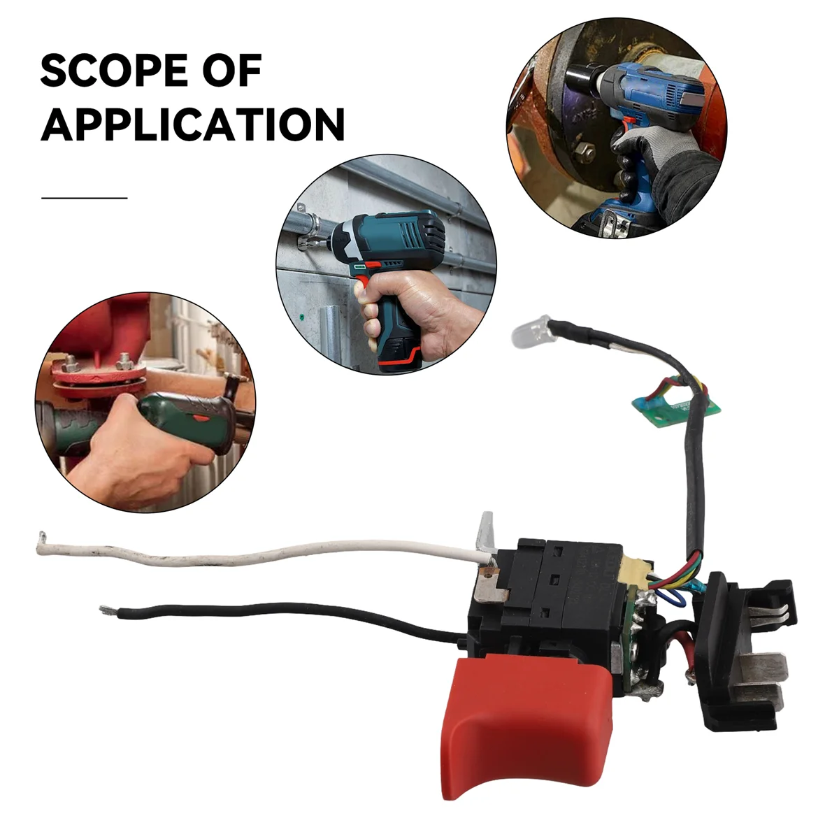 Переключатель инструмента BS12 для беспроводной дрели METABO Power Max BS 10 8 в 12 В