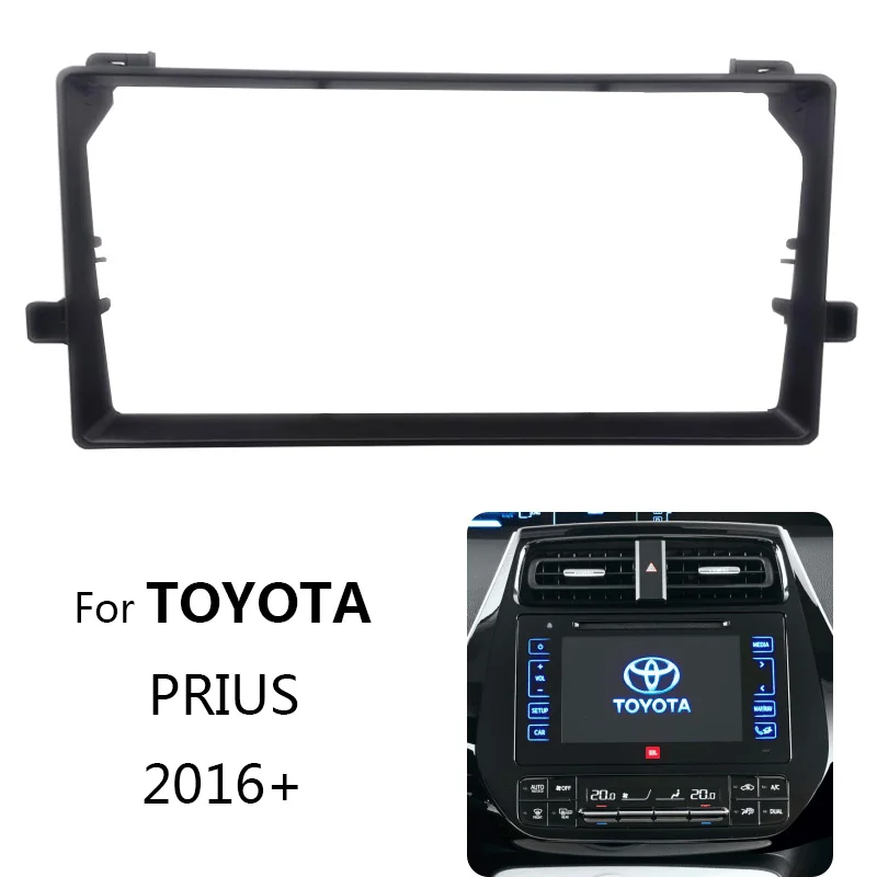 

Android Car Radio Frame Kit For TOYOTA PRIUS 2016+ Auto Stereo Center Console Holder Fascia Trim Bezel Faceplate