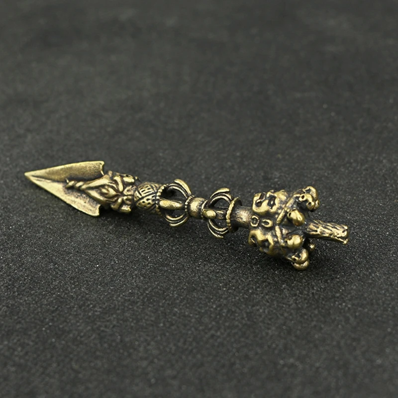 

Brass Horse Head Skull Pestle Buddhist Ornaments for Home Decorations