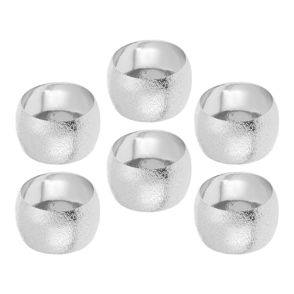 

Napkin Rings Ring Serviette Holder Buckle Table Metal Alloy Decorationsilver Decor Party Hotel Buckles Delicate Christmas Circle