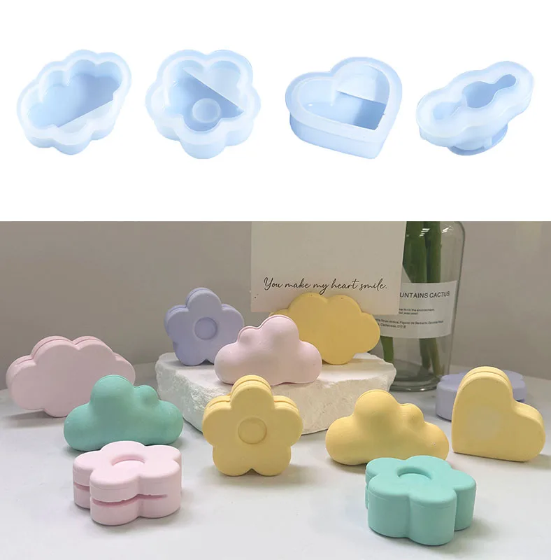 3D облако деловая искусственная силиконовая форма сделай сам сердце цветок карта