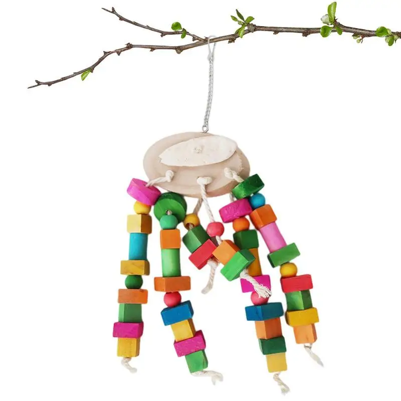 

Bird Toys For Parrots Cotton Rope Chewing Toys Parrot Cage Toy For Grind Teeth Fun For Love Birds Parakeets Conures Cockatiels