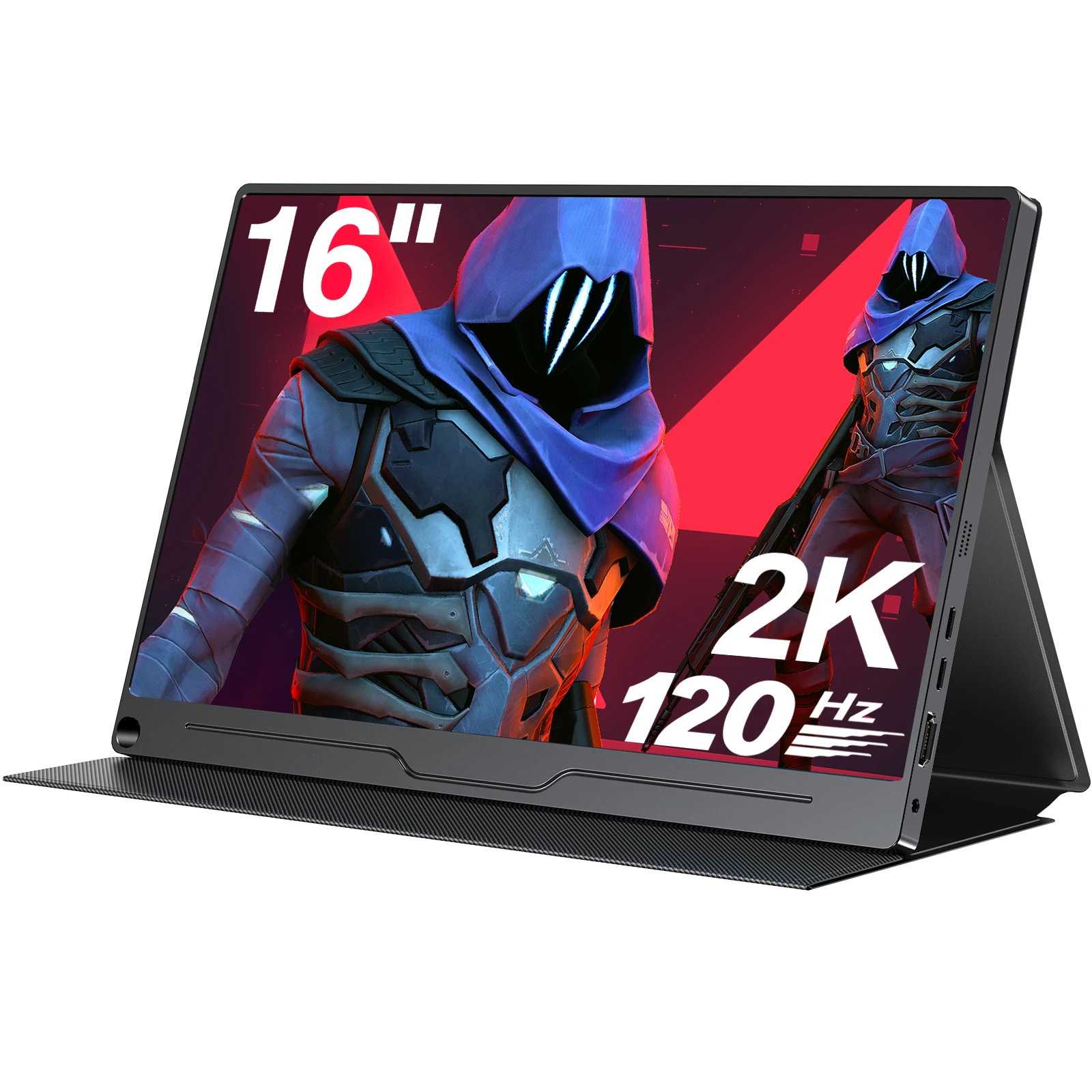 

UPERFECT 16inch portable monitor 2K 2560*1600 120Hz 400cd/m² display monitor gaming for xbox switch ps3/4/5 laptop phone pc