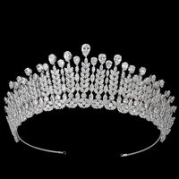 tiara and crown hadiyana vintage gorgeous bridal wedding hair accessories jewelry crown high quality bc6579 bijoux de cheveux