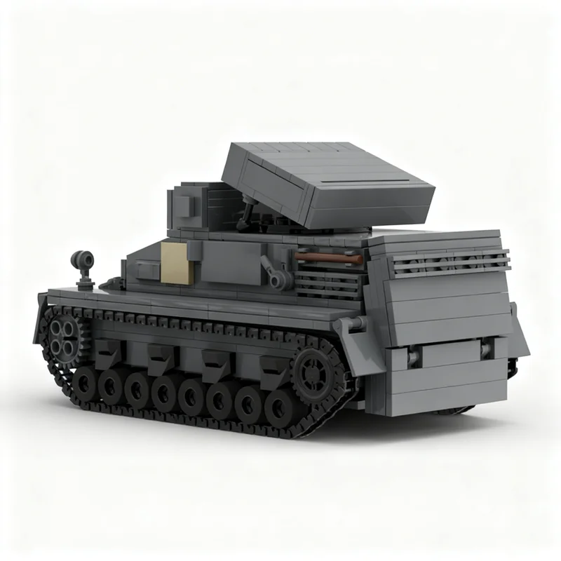 Фото 565 деталей MOC Creator: Модель ракетного комплекса на подвижной платформе, строительные блоки, рождественский подарок, конструктор, набор для сборки. №1