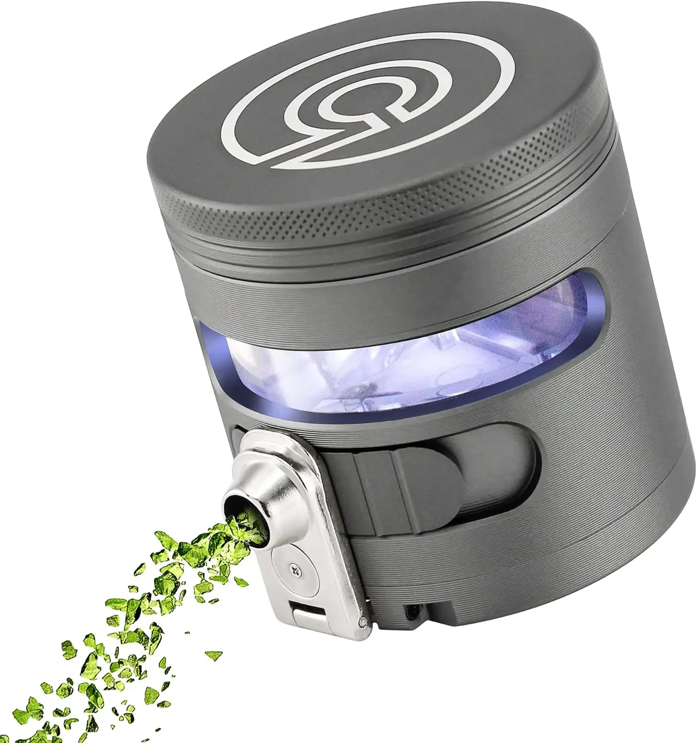 

Herb Grinder Automatic Herbal Spice Dispenser Large 2.5 Pump and grind salt Pestal and mortar Herb grinder metal Powder grinder