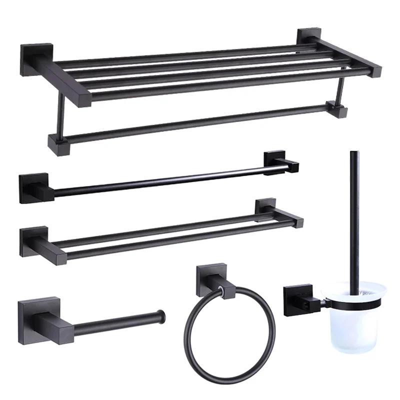 

Luxury towel rack toilet brush bathroom sets Bathroom Accessories Set