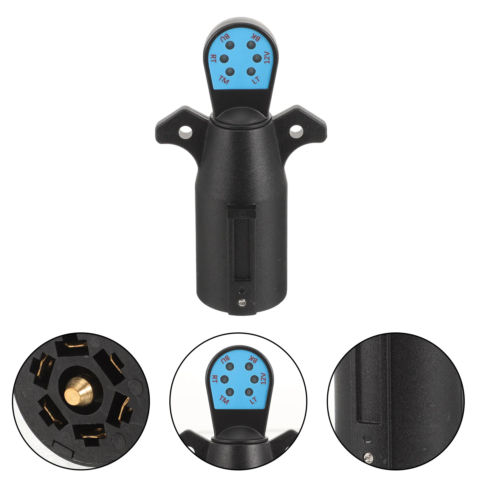 7-полосный прицеп устройство для проверки проводки Круглый адаптер штырьковый