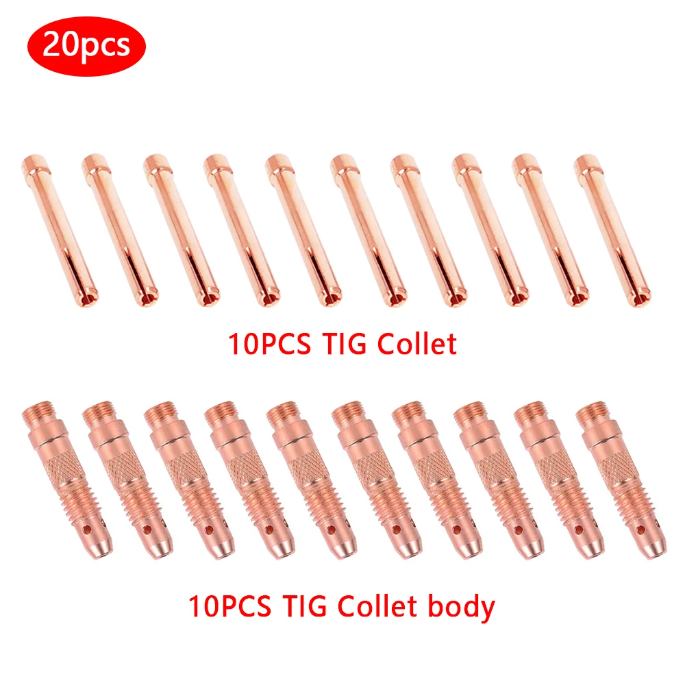 10/20 шт. WP17/18/26 аргоновая сварочная горелка 1,0/1,6/2,0/2,4/3,0/3,2 мм цанговый корпус Tig для аксессуаров для аппаратов для дуговой сварки