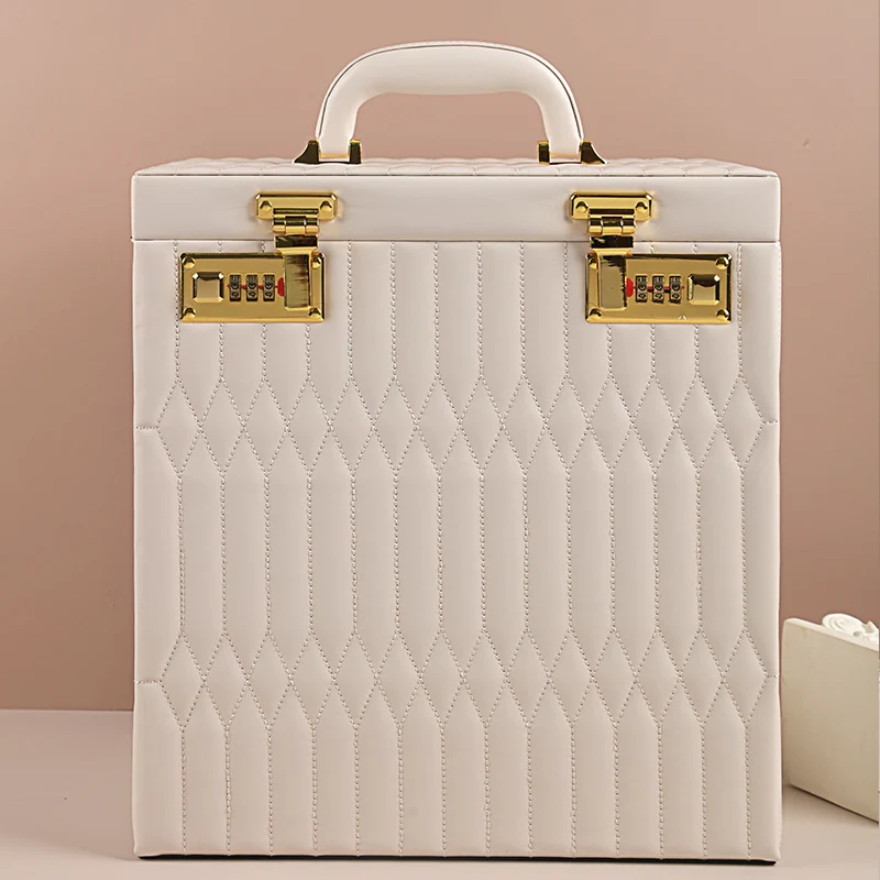 

Manufacture of Jewelry Box Collection Large Space Ring Necklace Earring Holder Case Display For Wemen Girl Gift LZ25