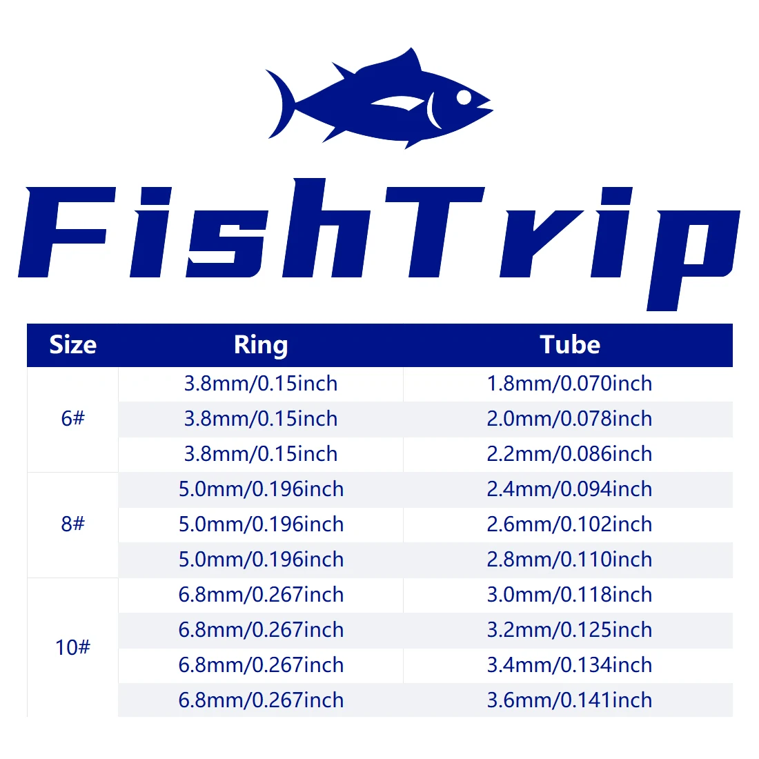 Фото Ремкомплекты наконечников стержня FishTrip, 3 шт. ~ 80 шт., кольцевой замок из нержавеющей стали, верхний сменный комплект наконечника для спиннинга и литья №2