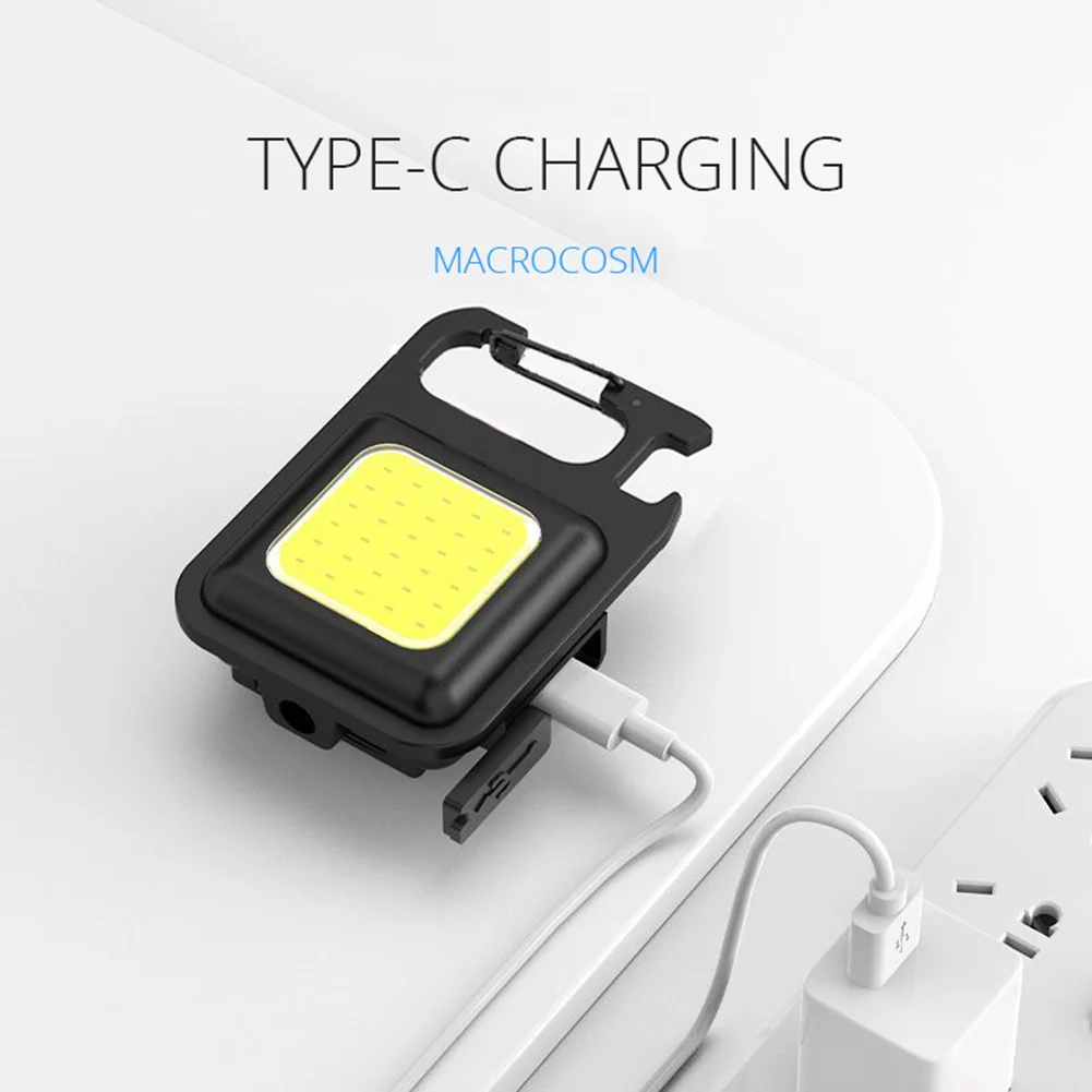 Портативный Мини-светодиодный Фонарик-брелок Многофункциональный Рабочий