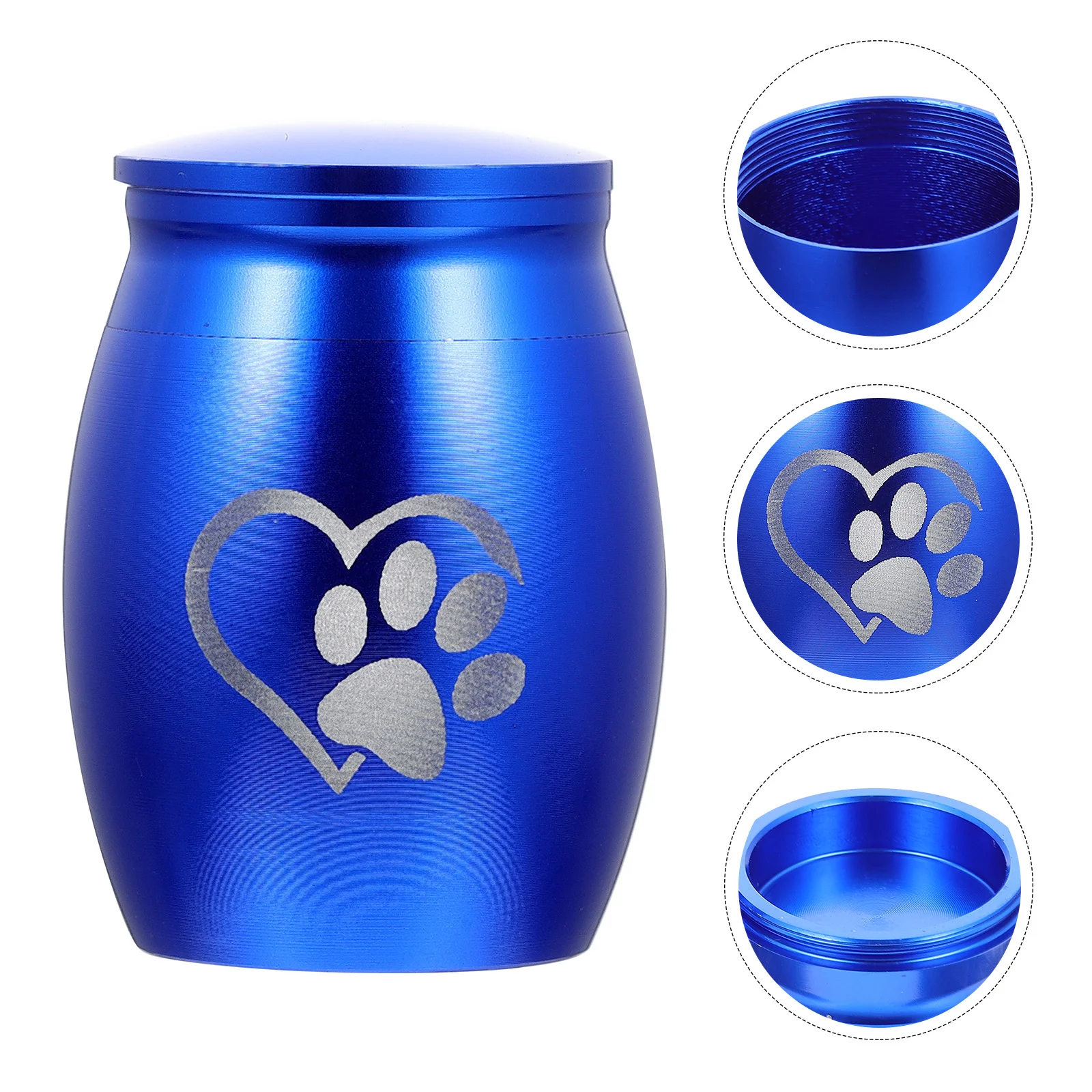 

Urn Urns Dog Petcat Cremation Small Keepsake Memorial Box Dogs Animal Cats Stainless Steel Funeral Paw Print Mini Metal