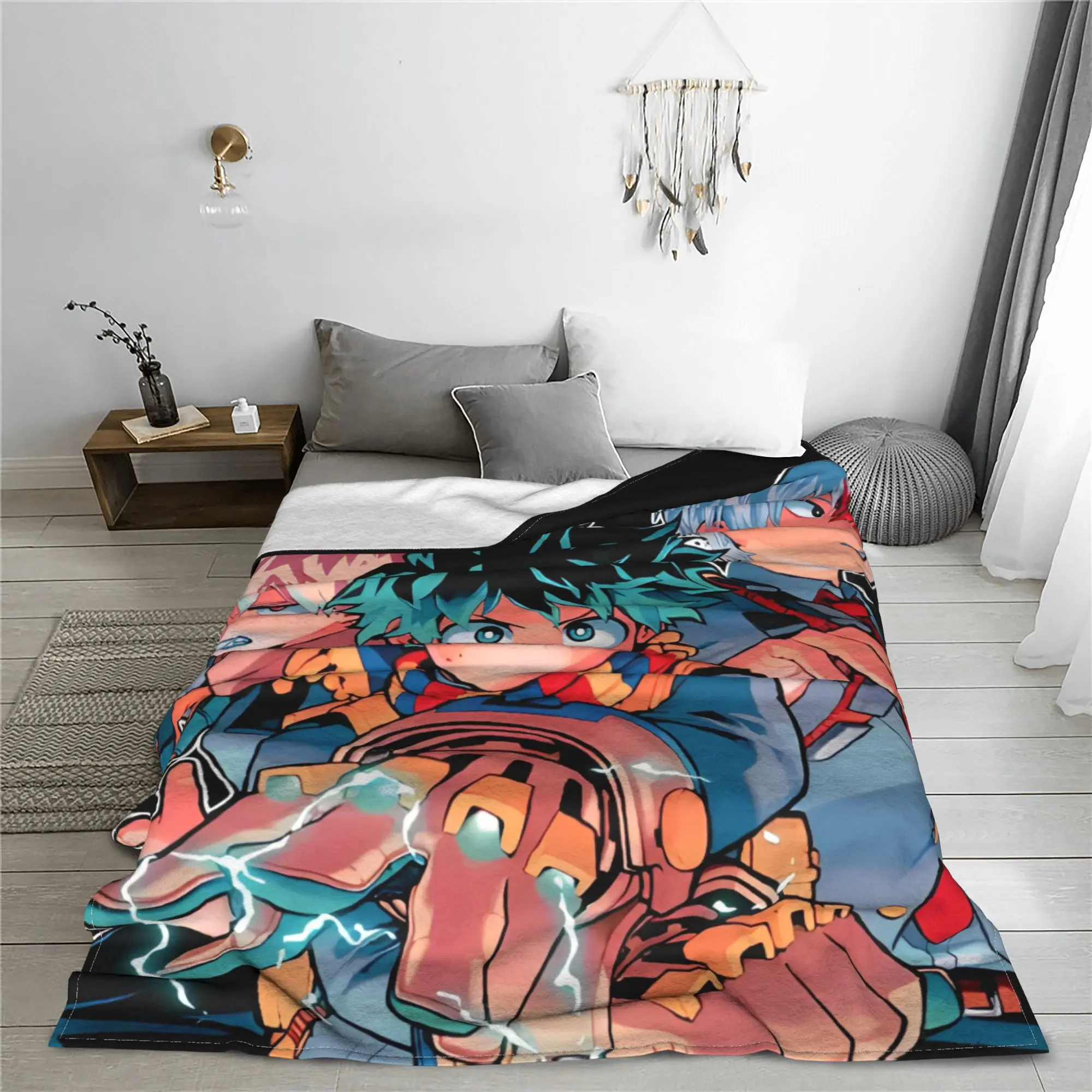 Фланелевые одеяла My Hero Academia Midoriya Izuku новинка пледы в стиле аниме манга покрывала