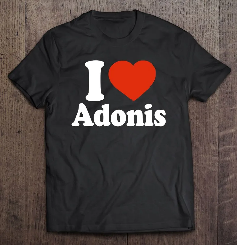 

I Love Heart Adonis Red Heart Men T-Shirts T Shirt T-Shirts Men'S Shirt Blouse T Shirt Printing With Own Design Sport Women