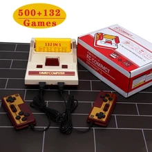 Dropshipping Mini 8 Bit Retro Classic AV TV Video Game Console Family Handheld Game Players For FC Game Compact With 632 Games