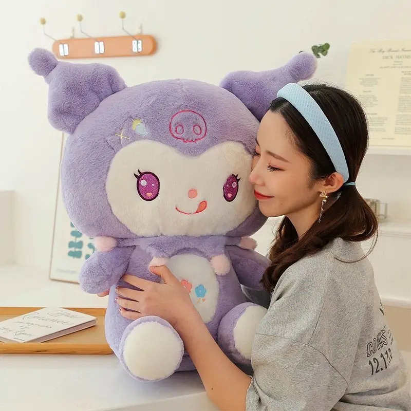 

Новинка, плюшевая кукла Kulomi Kawaii, милая мягкая мультяшная фиолетовая подушка, Спящая кукла, детская игрушка, рождественские подарки на день рождения