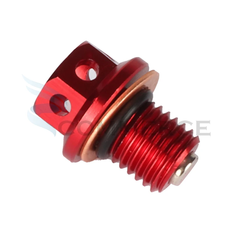 Магнитная заглушка для слива масла для мотоцикла m12x1, 5, болт для слива масла, отстойная гайка, подходит для Honda, Kawasaki, Yamaha, Мотокросс, скутера, квадроцикла