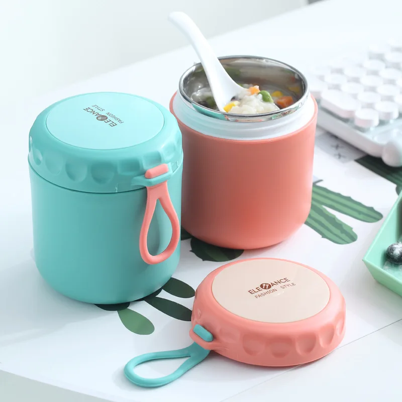 

430ml Food Thermal Jar Insulated Soup Cup Thermos Containers Stainless Steel Lunch Box Thermo Keep Hot for School Children