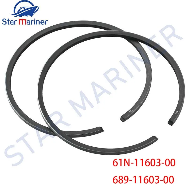 

61N-11603 Piston Ring Set STD For Yamaha Outboard Motor 2T 25HP 30HP 61N-11603-00 Boat Engine Aftermarket Parts