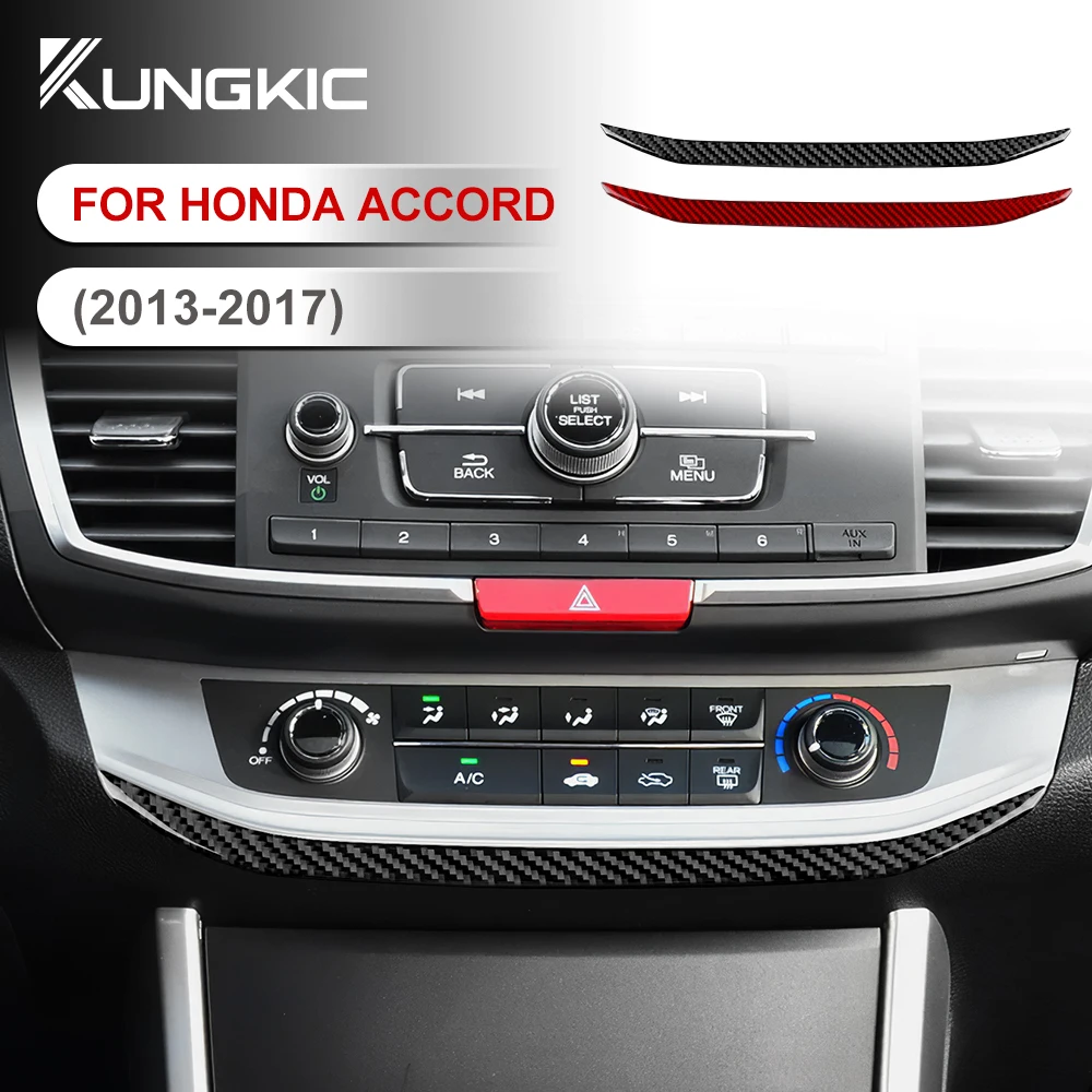 Настоящая мягкая наклейка из углеродного волокна для Honda Accord 2013 2014 2015 2016 2017 LHD