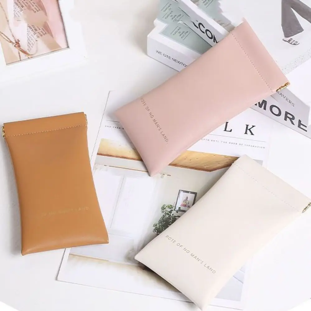 

Модный мягкий Чехол для очков для женщин и мужчин, простой чехол для солнцезащитных очков с автоматическим закрытием, Водонепроницаемый За...