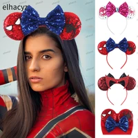 2022 new boys super mouse ears headband women witch hairband party gift diy hair accessories kids cartoon hero cosplay head wear