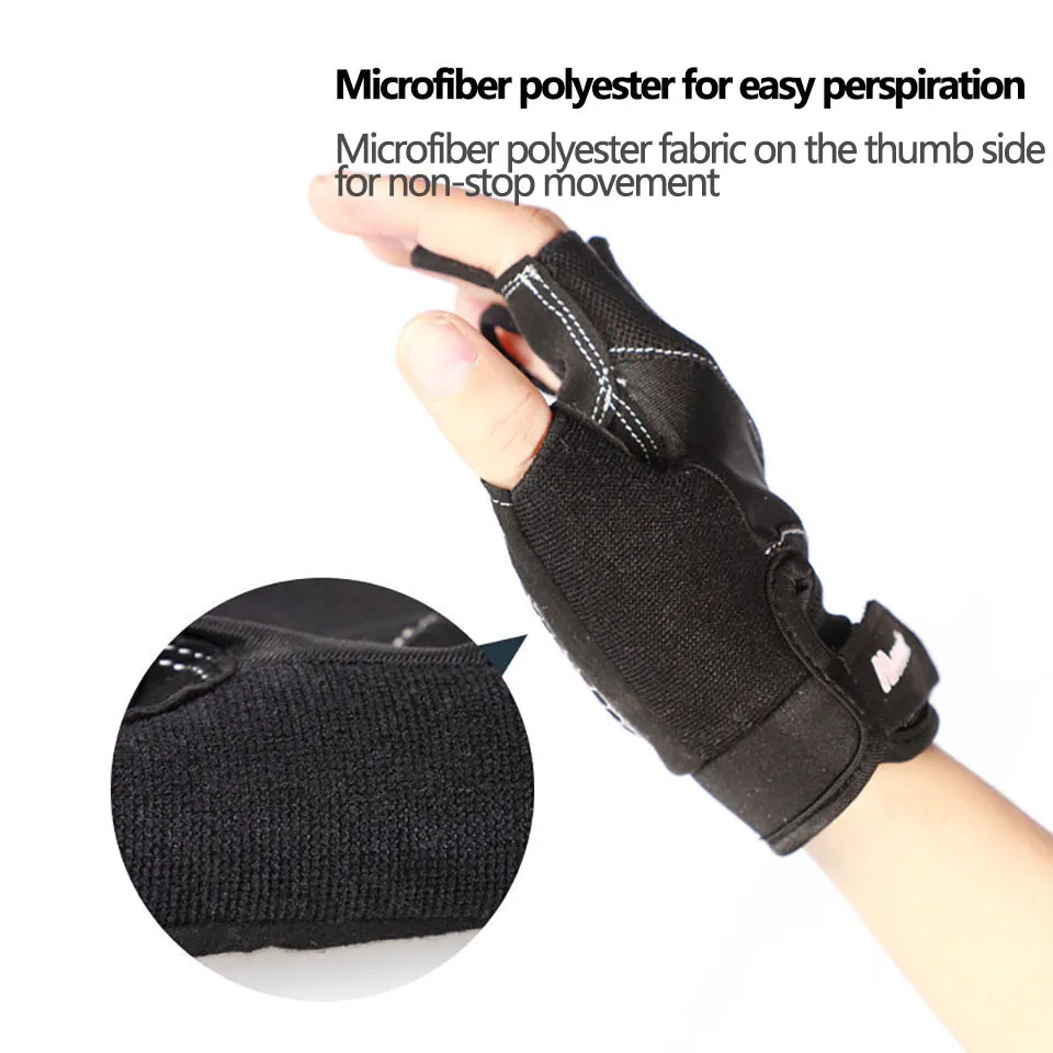 Профессиональные велосипедные перчатки с открытыми пальцами амортизирующие для