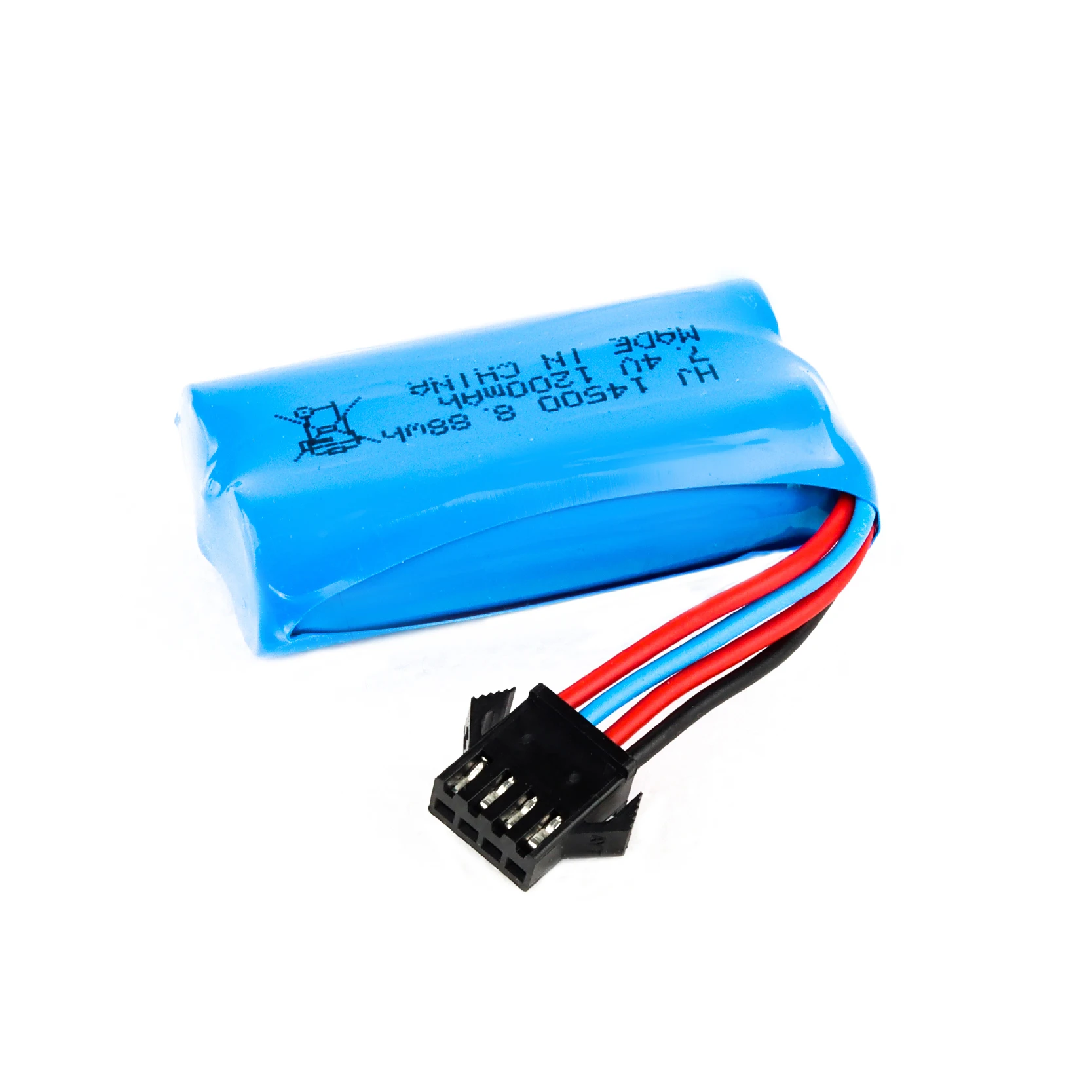 Литий-ионный аккумулятор 2S 7 4 в 1200 мАч 14500 стандартный штекер и usb набор для