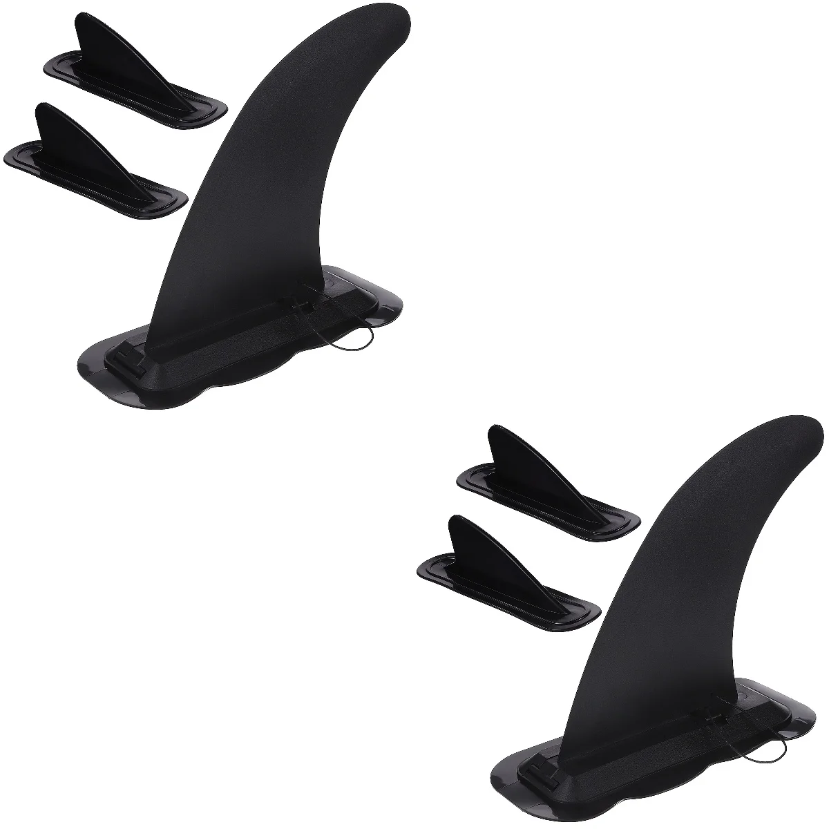 

6 Pcs Big Tail Fin Electric Surf Board Kayak Skeg Surfing Tracking Detachable Pvc Center Fins