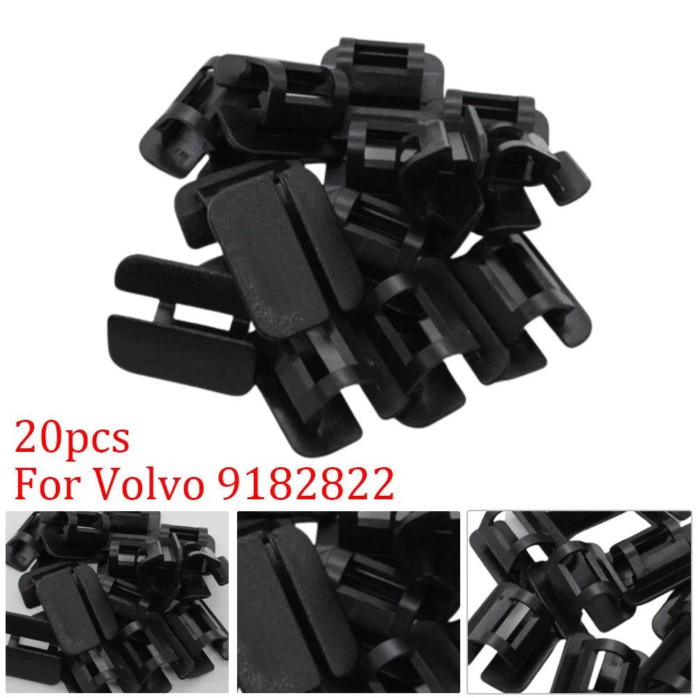 

Nylon Retainer Holder Pad Clip For Volvo Black Clip-On For Volvo 9182822 Front Heat Hood Insulation Left Lining