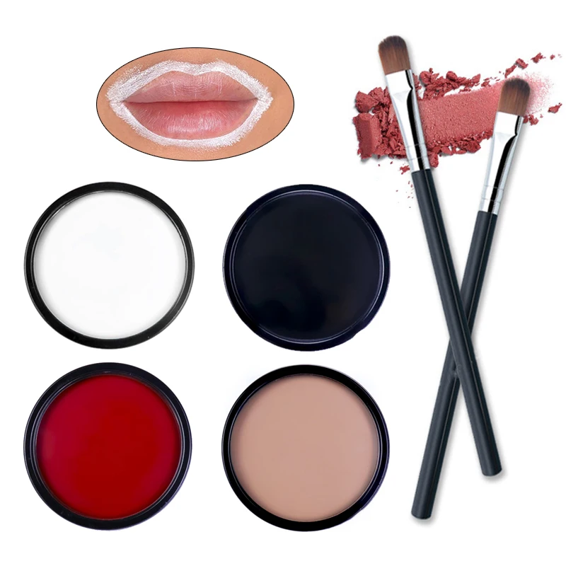 

1pc Eyebrow Makeup Microblading Mapping Paste Mapping Paste Black White Tattoo Eyebrow Shaping Brow Tattoo + Brush Set Wholesale