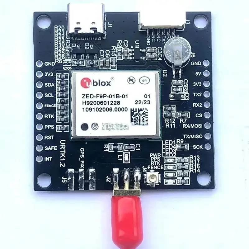 ZED-F9P-01B-01 Отличная плата GNSS работает последовательный I2C ESP32 с управлением и SPI UM980
