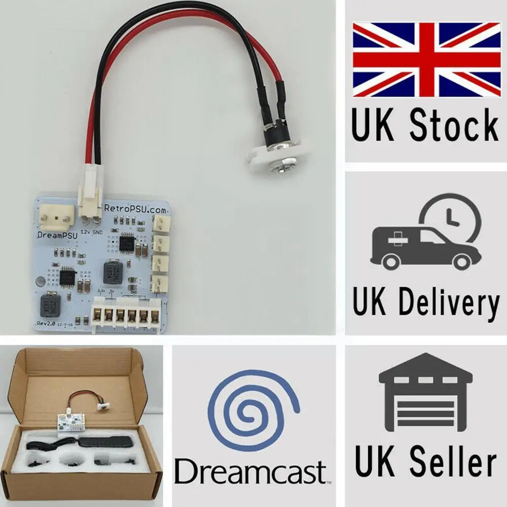 

For Sega Dreamcast Dream Psu Dreampsu Retro Replacement *not Dreampsu W/ Supply Pico Wholesale Board Power V0q9