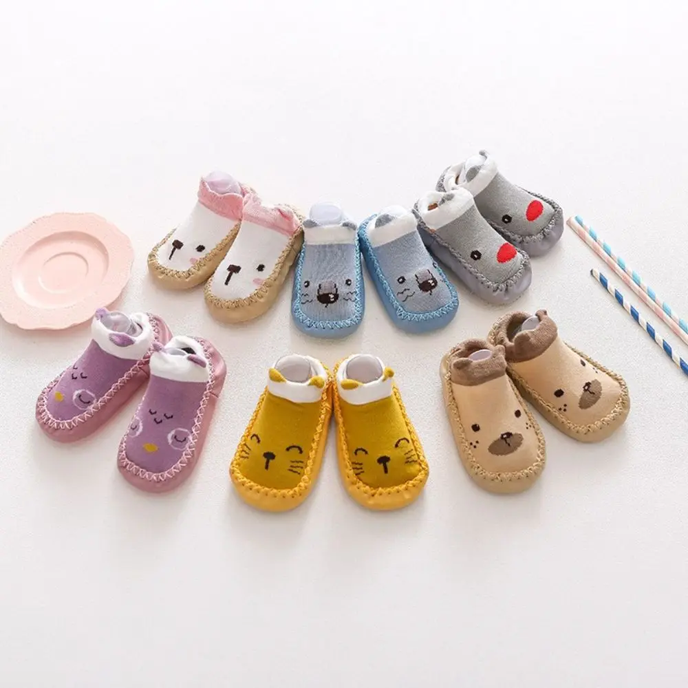 

Fashion Baby Socks With Rubber Soles Infant Sock Newborn Autumn Winter Children Floor Socks Shoes Anti Slip Soft Sole Sock