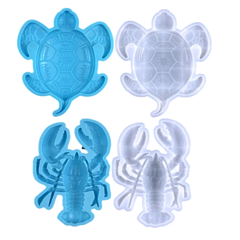 

Sea Turtle Lobster Resin Molds Silicone Animal Epoxy Resin Mold Turtle Silicone Mold for Epoxy Resin Wall Desktop Cabinets Decor