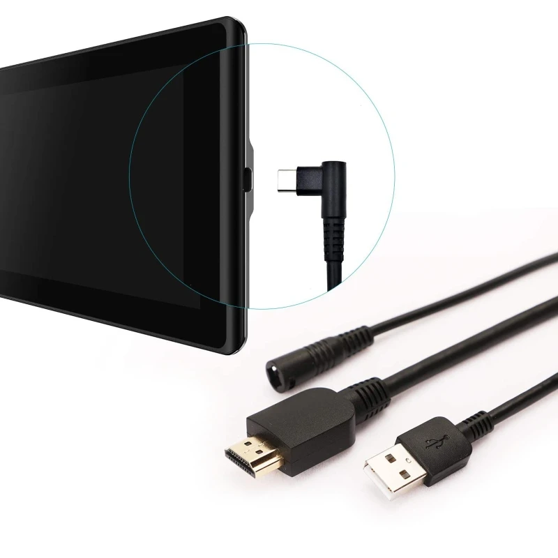 Кабель для HUION 3 в 1 CB01 совместимый с kamvas Pro 12 KamvasPro 13 16 сменный кабель планшетного