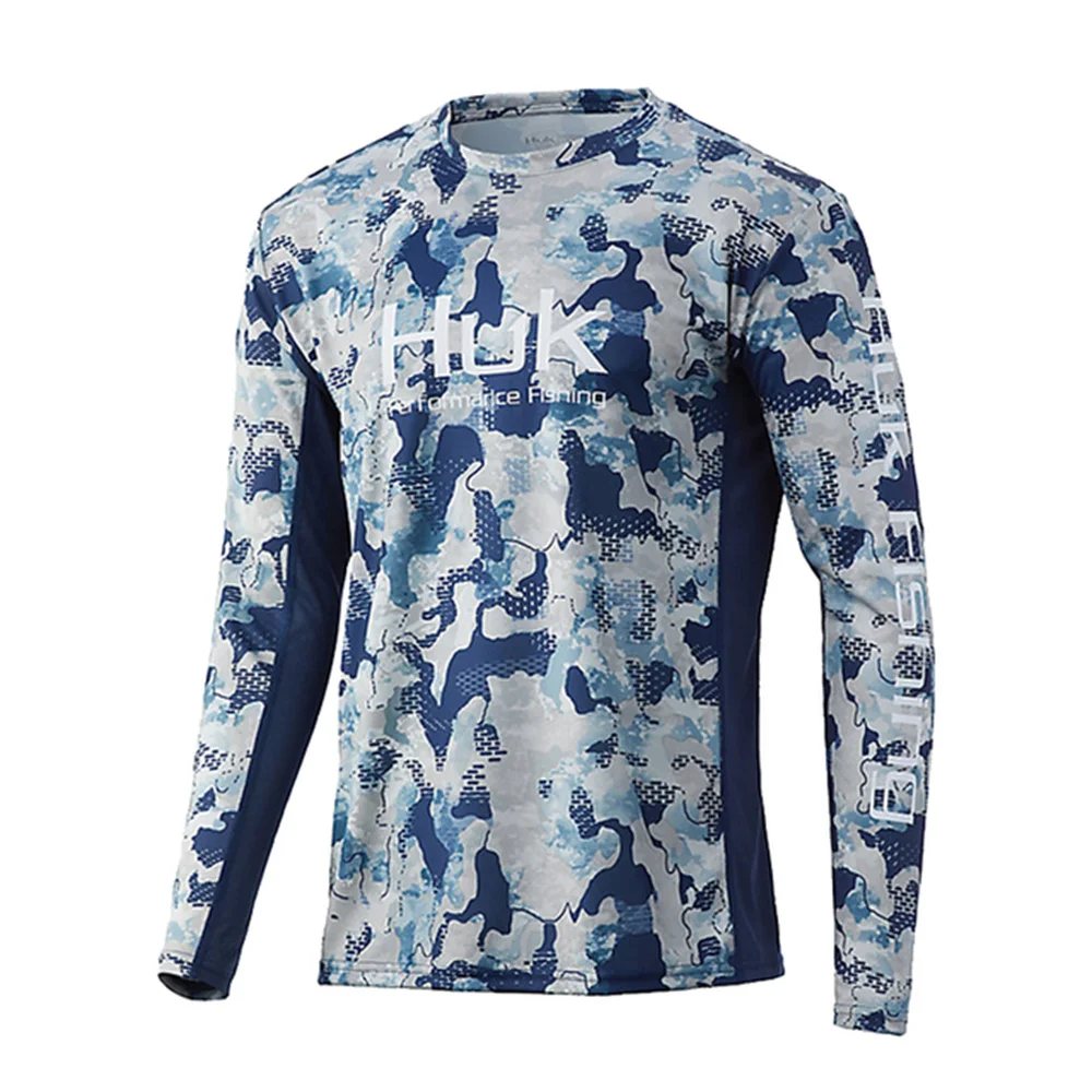 

HUK Hoodie Fishing Shirts Summer Long Sleeve Performance Shirt for Fishing Wear Anti-uv Breathable Fishing Shirt Camisa De Pesca