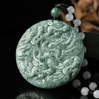 burmese jade dragon pendant gemstone jewelry green jadeite gemstones necklace emerald natural accessories talismans