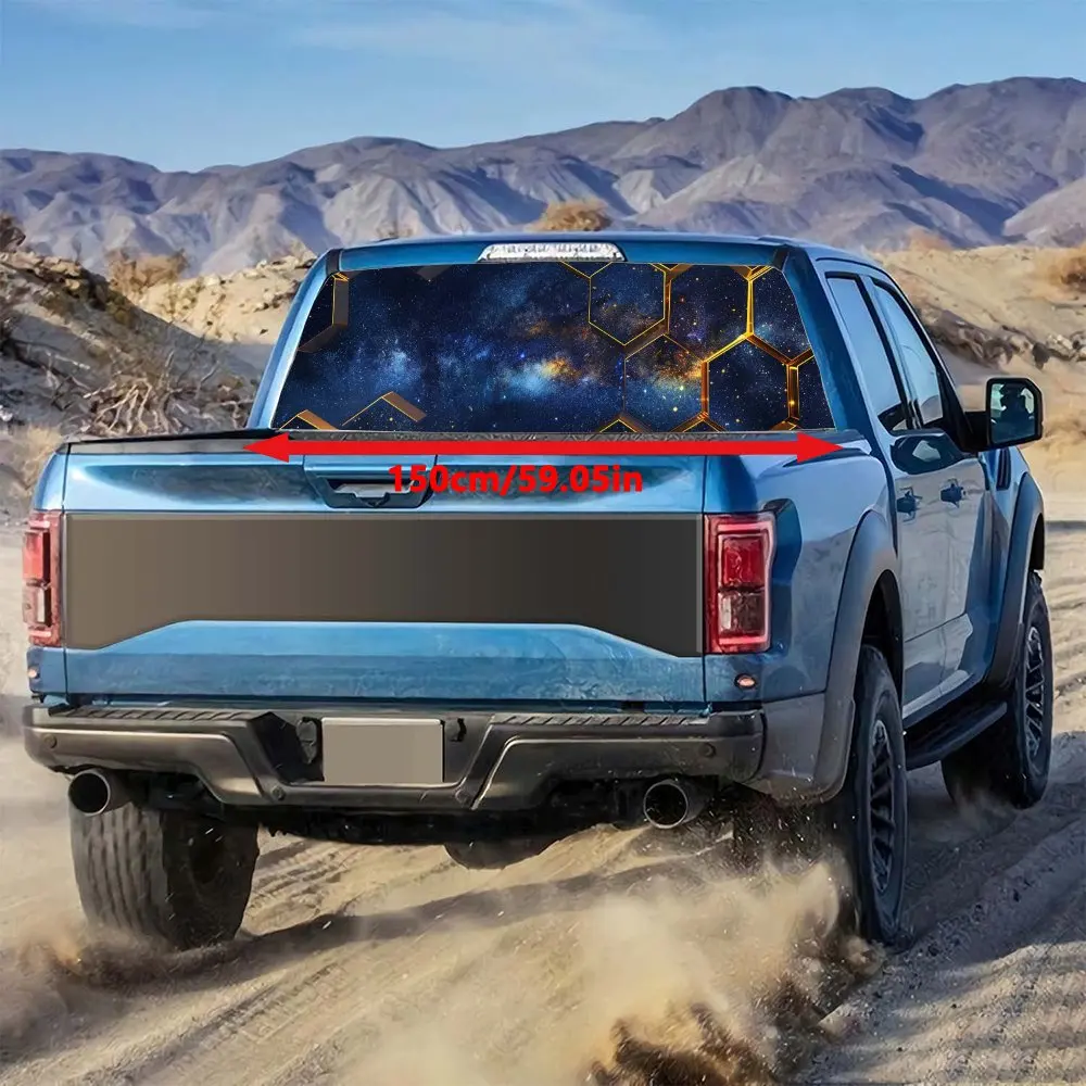 Сотовый галактический звездный принт наклейка на заднее лобовое стекло