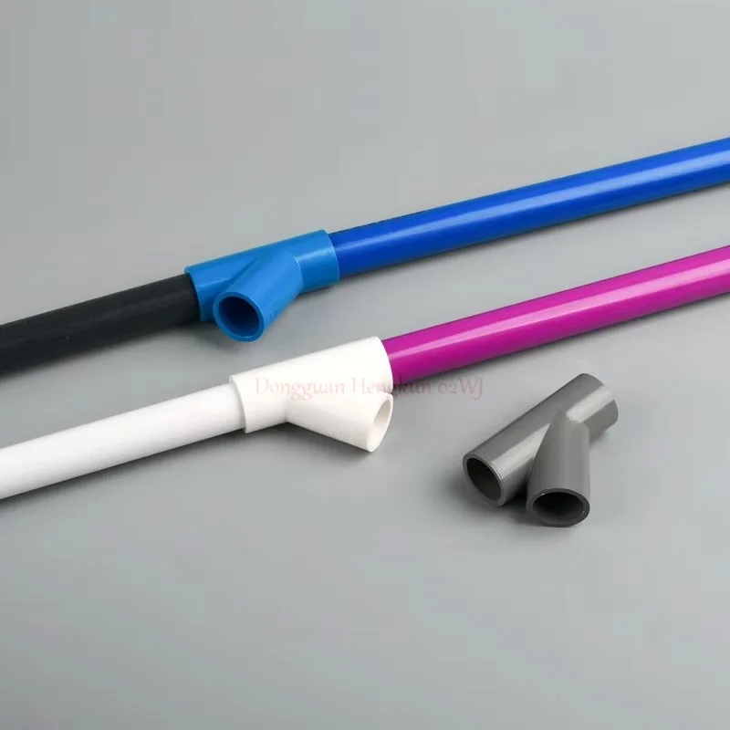 1-10 шт./лот 20-50 мм косой тройник из ПВХ разъемы 45 градусов фитинги для полива