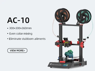 

Rencolor AC-10 Large size imprimante 3d couleur 2 in1out dual extruder color mixed 300*300*360mm 3d DIY FDM 3D Printer
