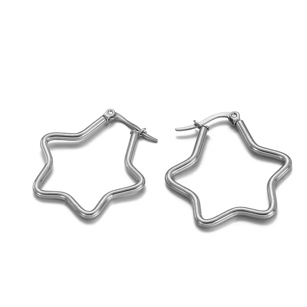 

Semitree гипоаллергенные серьги из нержавеющей стали в форме звезды для женщин панк украшения для вечерние