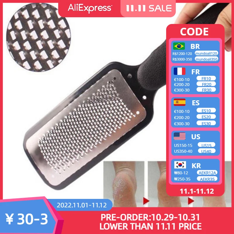 

Large Steel Dead Skin Scrubber Black Foot Remover Grater Plate Heel Foot For Feet Rasp File Callus Scr Z4I7