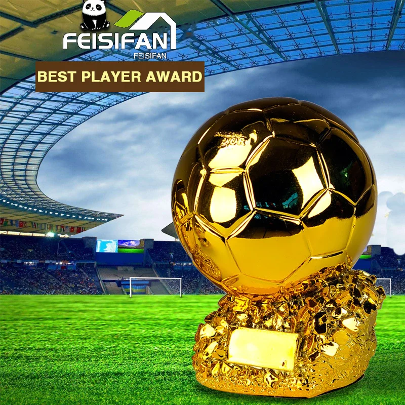

World cup golden football Trophy Resin figurines home decoration accessories match Champion souvenir cup living room ornaments