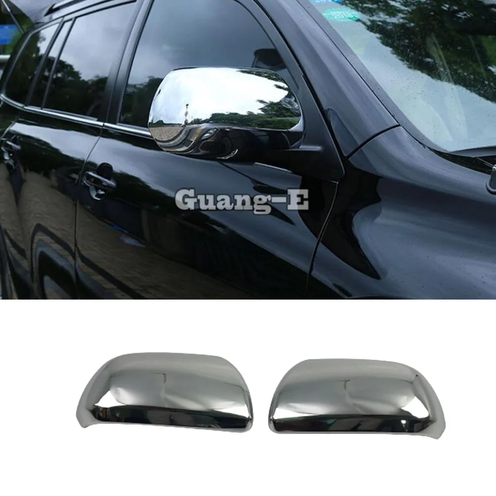 

For Toyota Highlander 2008 2009 2010 2011 2012 2013 2014 ABS Chrome Rear View Eyebrow Side Glass Mirror Cover Trim Frame Stick
