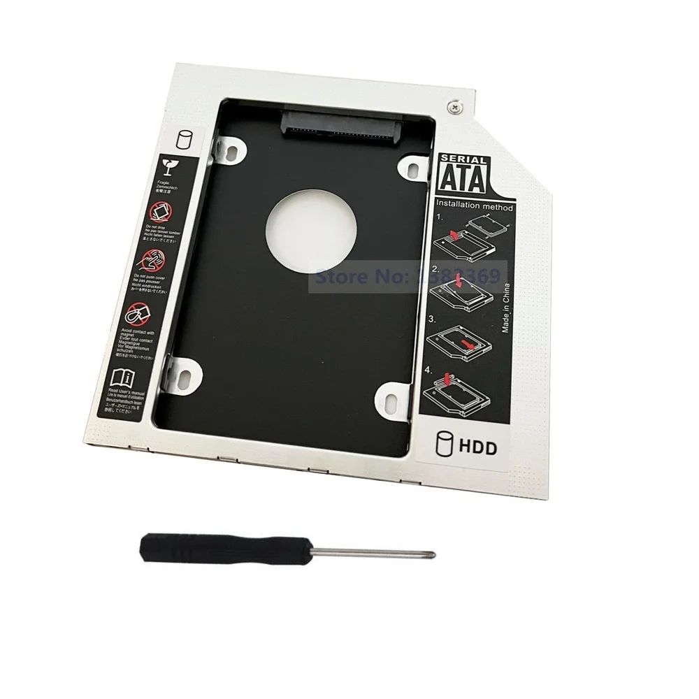 NIGUDEYANG SATA 2nd Hard Drive HDD SSD Optical bay Caddy Frame Adapter для Asus F750 X750 X750J K750J X750L R751J.