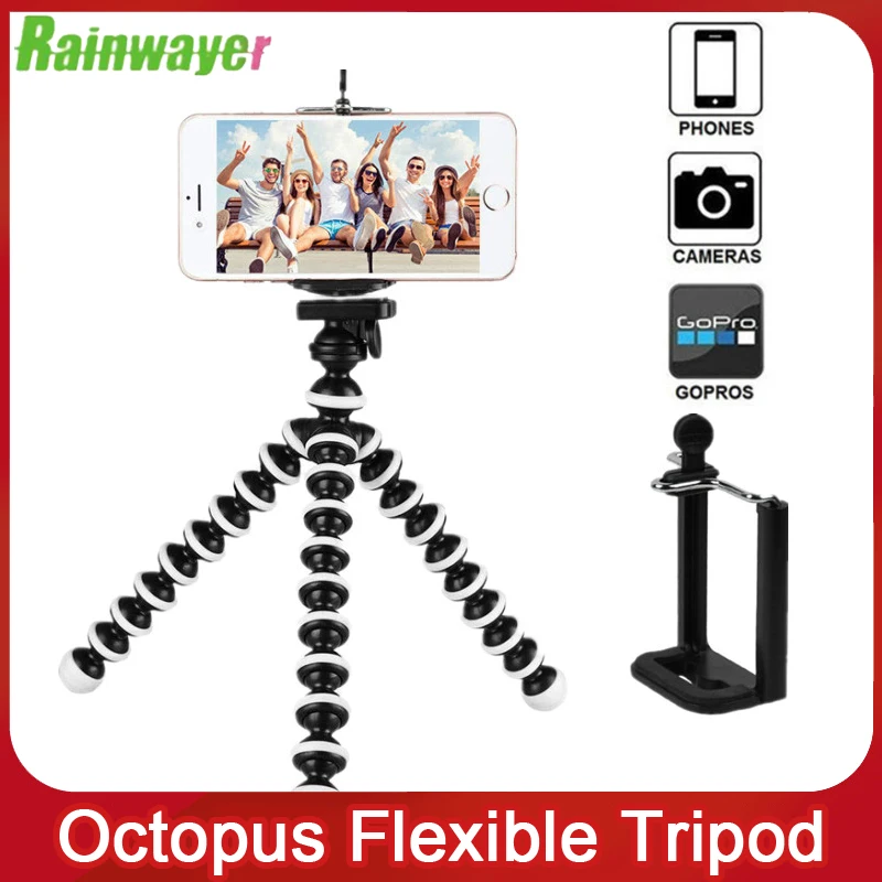 

Octopus Flexible Tripod Stand Gorillapod for Phone Telefon Mobile Phone Smartphone Dslr Camera Table Desk Mini Tripod With Clip