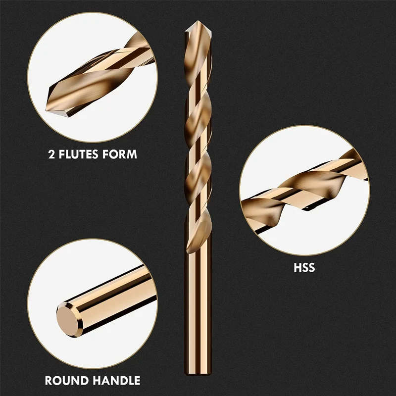 Спиральные сверла из быстрорежущей стали 2 0-13 мм отверстие для отверстий