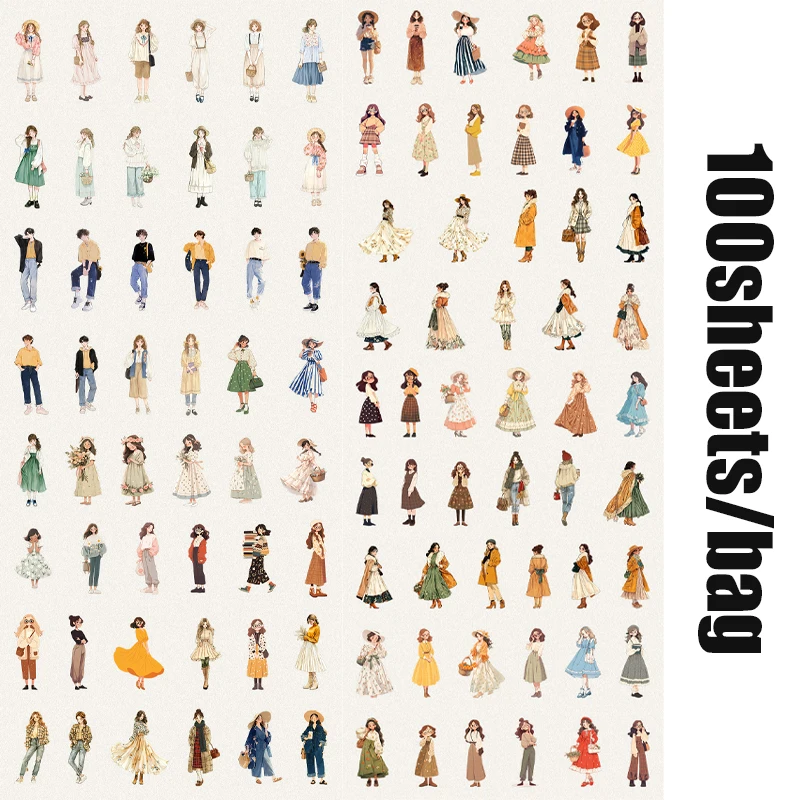 

100 шт. Стикеры из серии «Люди как облака» Mr.Paper